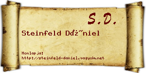 Steinfeld Dániel névjegykártya